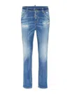 Dsquared2 Distressed Skinny Jeans In Blue