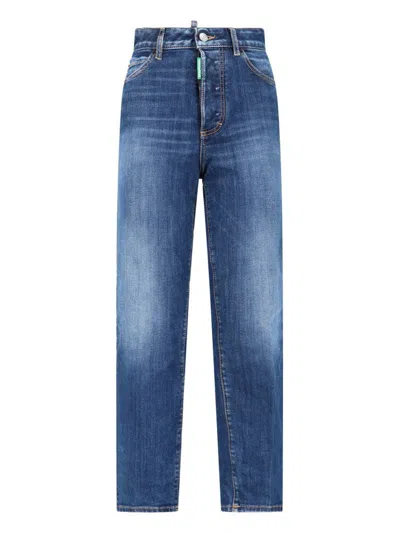 Dsquared2 Straight-leg Denim Jeans In Blue