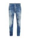 Dsquared2 Dsquared Men Slim Jeans With A Lived-in Effect In Blue