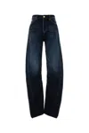 Dsquared2 Dsquared Stretch Denim 2d Twisted Wide-leg Jeans In Blue