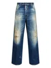 Dsquared2 Relaxed Fit Distressed Trousers Pockets In Blue