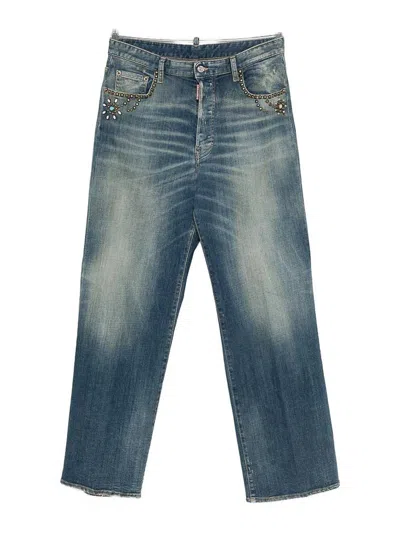 DSQUARED2 JEANS ACAMPANADOS - AZUL