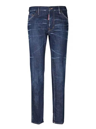 Dsquared2 Blue Cotton Jeans