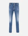 Dsquared2 Man Jeans Blue Size 34 Cotton, Elastane In Blue