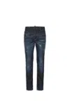 Dsquared2 Distressed Skinny-cut Jeans In Blue