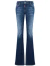 Dsquared2 Twiggy Mid-rise Flared Jeans In Blue