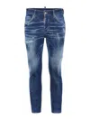 Dsquared2 Distressed Skinny Jeans In Blue