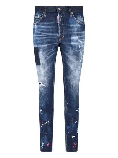 Dsquared2 Cotton Jeans In Blue