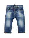 Dsquared2 Stonewashed Straight-leg Jeans In Blue