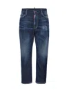 Dsquared2 Blue Cotton Blend Jeans