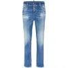 Dsquared2 Distressed Skinny Jeans In Blue
