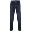 Dsquared2 Bleach-effect Skinny Denim Jeans In Blue