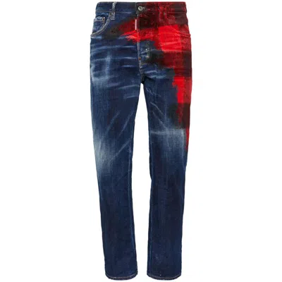 Dsquared2 Jeans In Blue/red