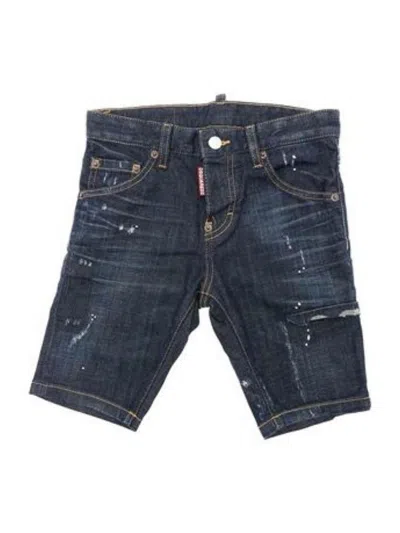 Dsquared2 Kids' Jeans Blu Denim In Blue