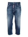 Dsquared2 Navy Blue Baby Carpenter Jeans 5 Pockets In Azul Oscuro