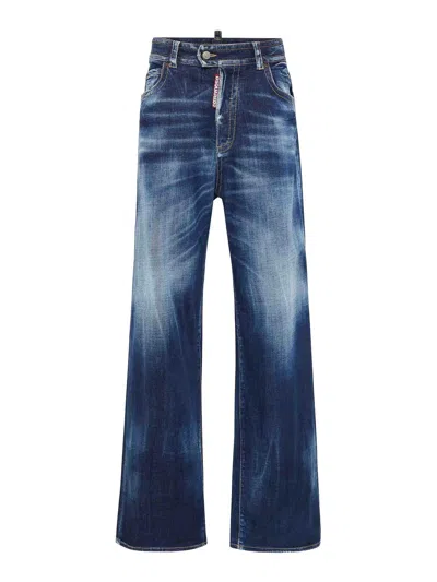 DSQUARED2 JEANS BOOT-CUT - AZUL OSCURO