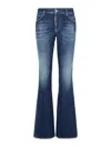 Dsquared2 Twiggy Mid-rise Flared Jeans In Dark Blue