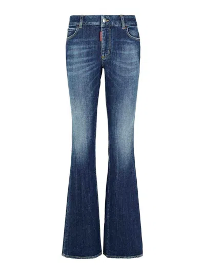 DSQUARED2 JEANS BOOT-CUT - AZUL OSCURO