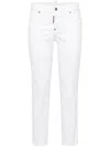 Dsquared2 Skinny Jeans With Classic Five-pocket Design In White