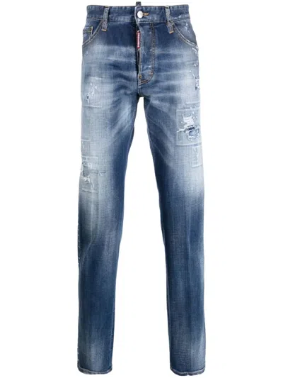 Dsquared2 Jeans Cotton Elastane Coolguy In Blue