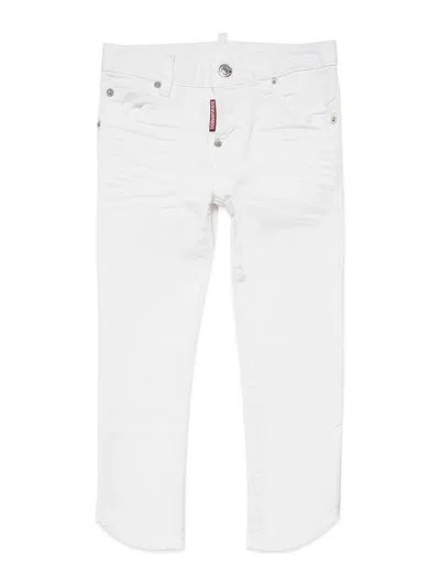 Dsquared2 Jeans Denim Bianco In White