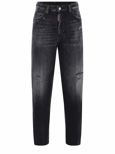 Dsquared2 Jeans  "boston" In Denim Nero