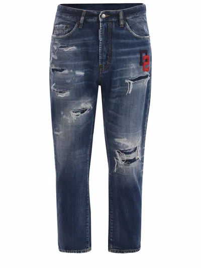 Dsquared2 Jeans  Bro Made Of Denim In Denim Blu