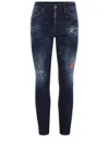 Dsquared2 `sexy Twist` Jeans In Denim Blu