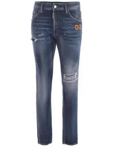 Dsquared2 Skinny Dan Jeans In Blue
