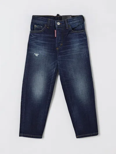 Dsquared2 Jeans  Kids Color Denim In Animal Print
