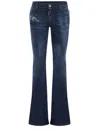 Dsquared2 Jeans  Medium Waist Flare Made Of Denim In Denim Blu