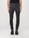 Dsquared2 Basic Five-pocket Slim Skater Jeans In Black