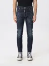 Dsquared2 Denim Jeans Belt Loops Contrast Stitching Pockets In Blue