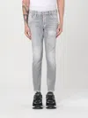 Dsquared2 Grey Stretch Denim Skater Jean Jeans In Grey