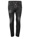 Dsquared2 Zip Detail Distressed Denim Jeans