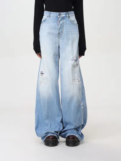 Dsquared2 Jeans  Woman Color Stone Washed In Blue