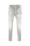 Dsquared2 Grey Stretch Denim Skater Jean Jeans In Grey