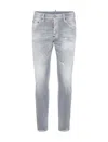 Dsquared2 Faded Grey Slim Fit Skater Jeans In Grey
