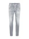 Dsquared2 Faded Grey Slim Fit Skater Jeans In Grey