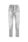 Dsquared2 Grey Stretch Denim Boston Jeans In Grey