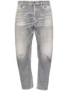 Dsquared2 Grey Denim With Faded Effect In Grey