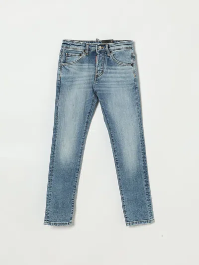 Dsquared2 Jeans  Kids Color Stone Washed In Blue