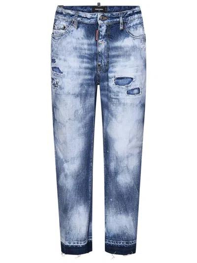 Dsquared2 Jeans Light Everglades Wash Big Brother  In Blu