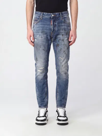 Dsquared2 Jeans Men Color Navy In Blue