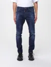 Dsquared2 Denim Jeans Belt Loops Contrast Stitching Pockets In Blue