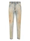 Dsquared2 Cool Guy Faded-effect Paint-splatter Jeans In Multi
