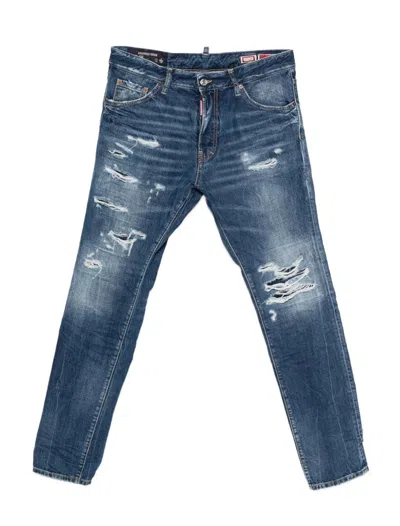 Dsquared2 Teddy Jeans In Blue