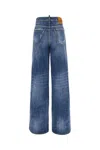 Dsquared2 High-rise Wide-leg Jeans In Navy Blue