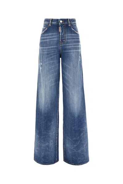 Dsquared2 Denim Traveller Jeans In Navy Blue