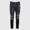 DSQUARED2 DSQUARED2 BLACK COTTON DENIM JEANS